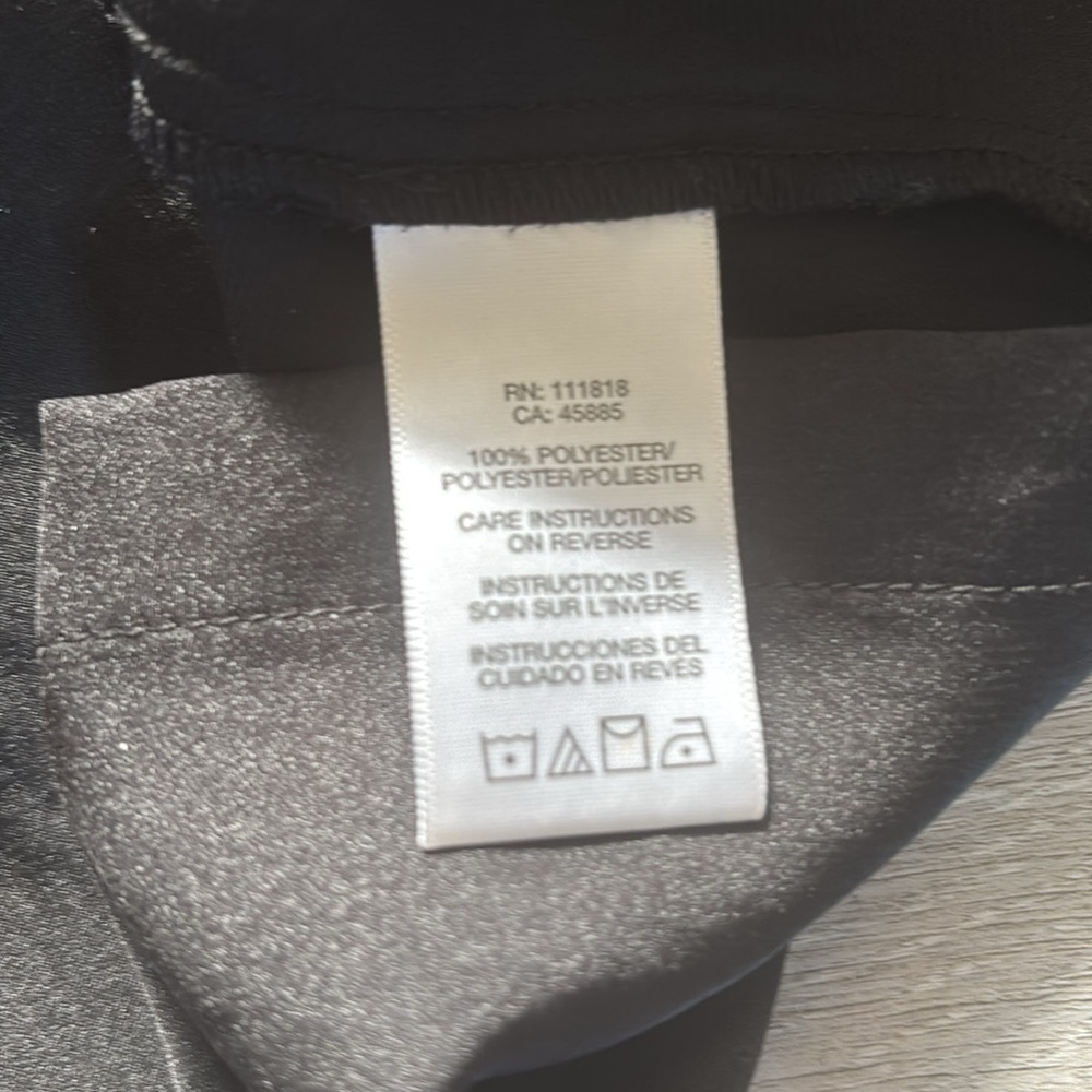 Michael Kors Large Black Cowl Neck Blouse Sz XS - Picture 6 of 8